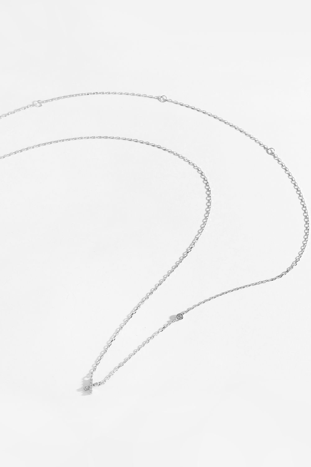 V To Z Zircon 925 Sterling Silver Necklace - AllIn Computer