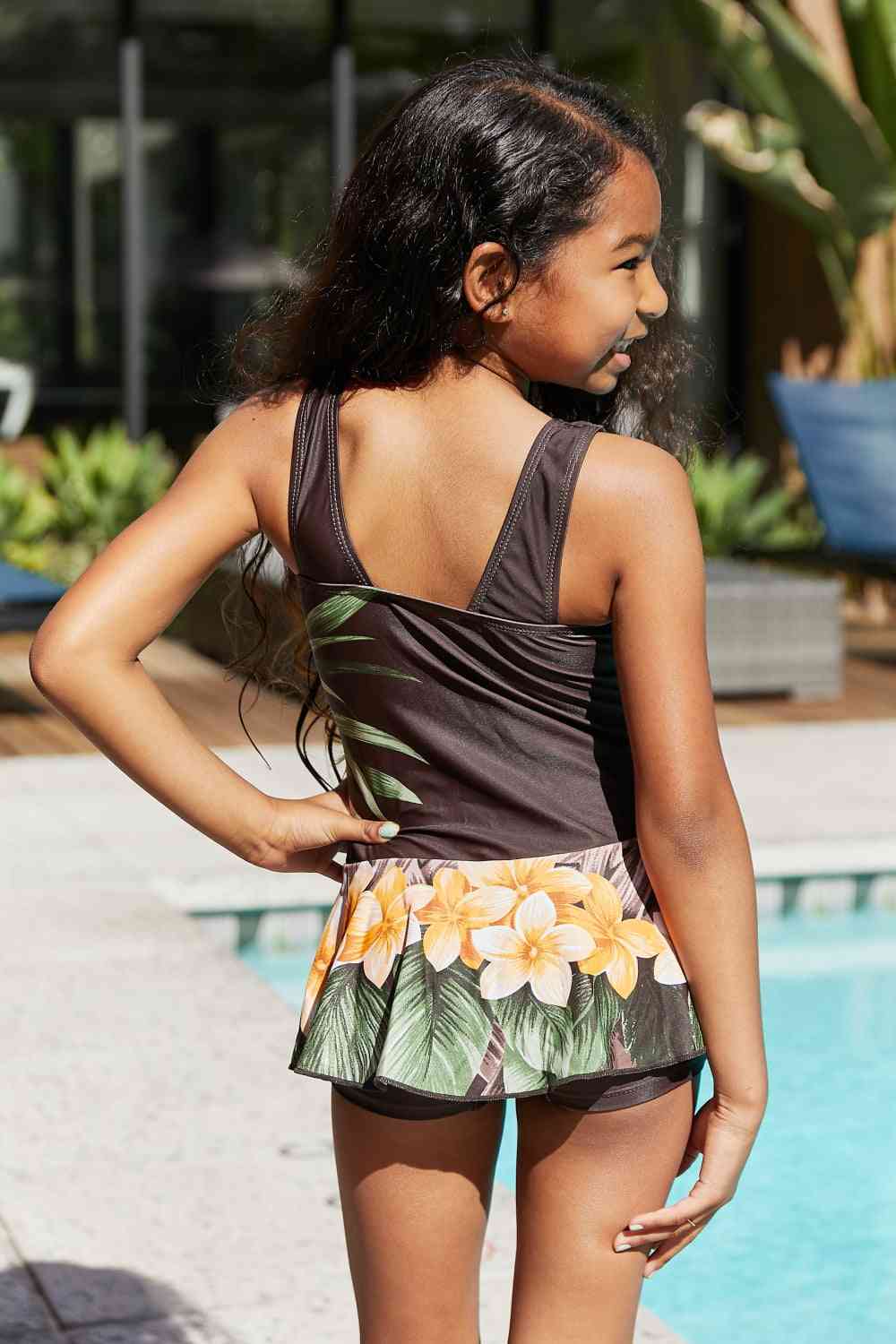 Marina West Swim Clear Waters Swim Dress in Aloha Brown - AllIn Computer