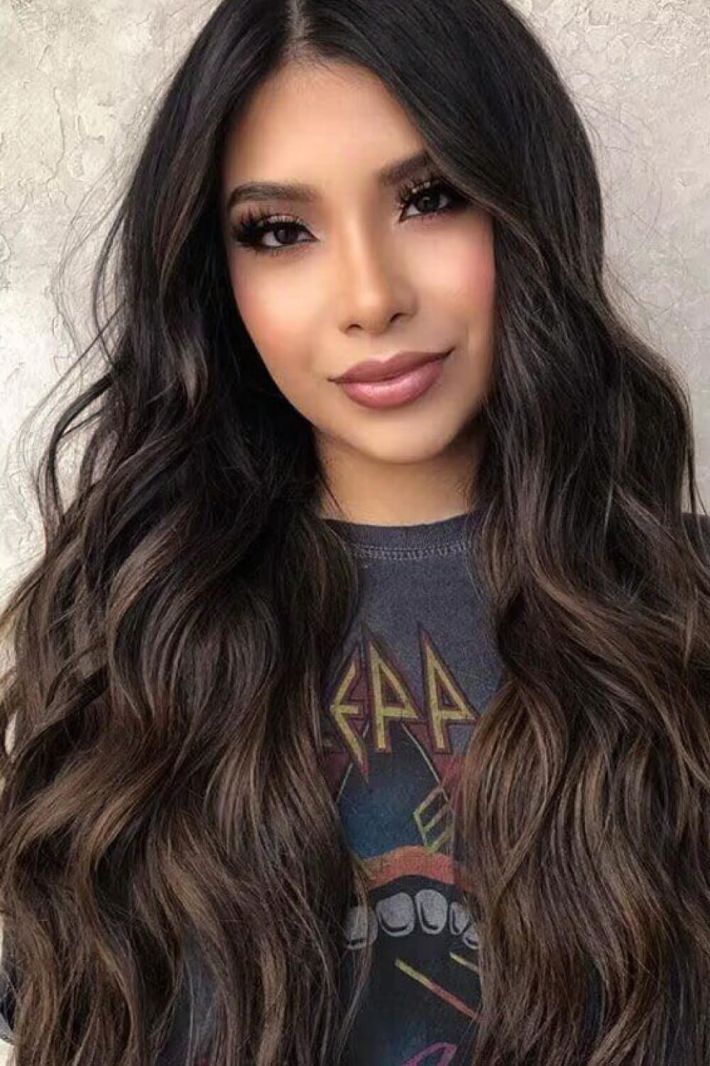 13*2" Lace Front Wigs Synthetic Long Wave 26" Heat Safe 150% Density in Brown - AllIn Computer