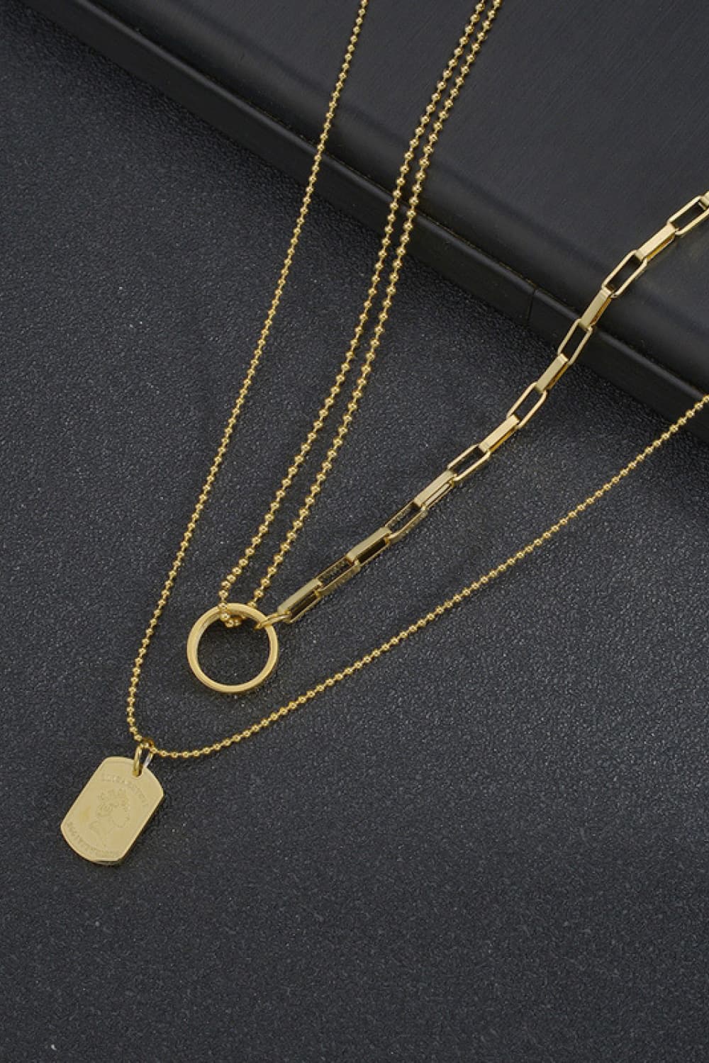 Stainless Steel Tag Pendant Necklace - AllIn Computer