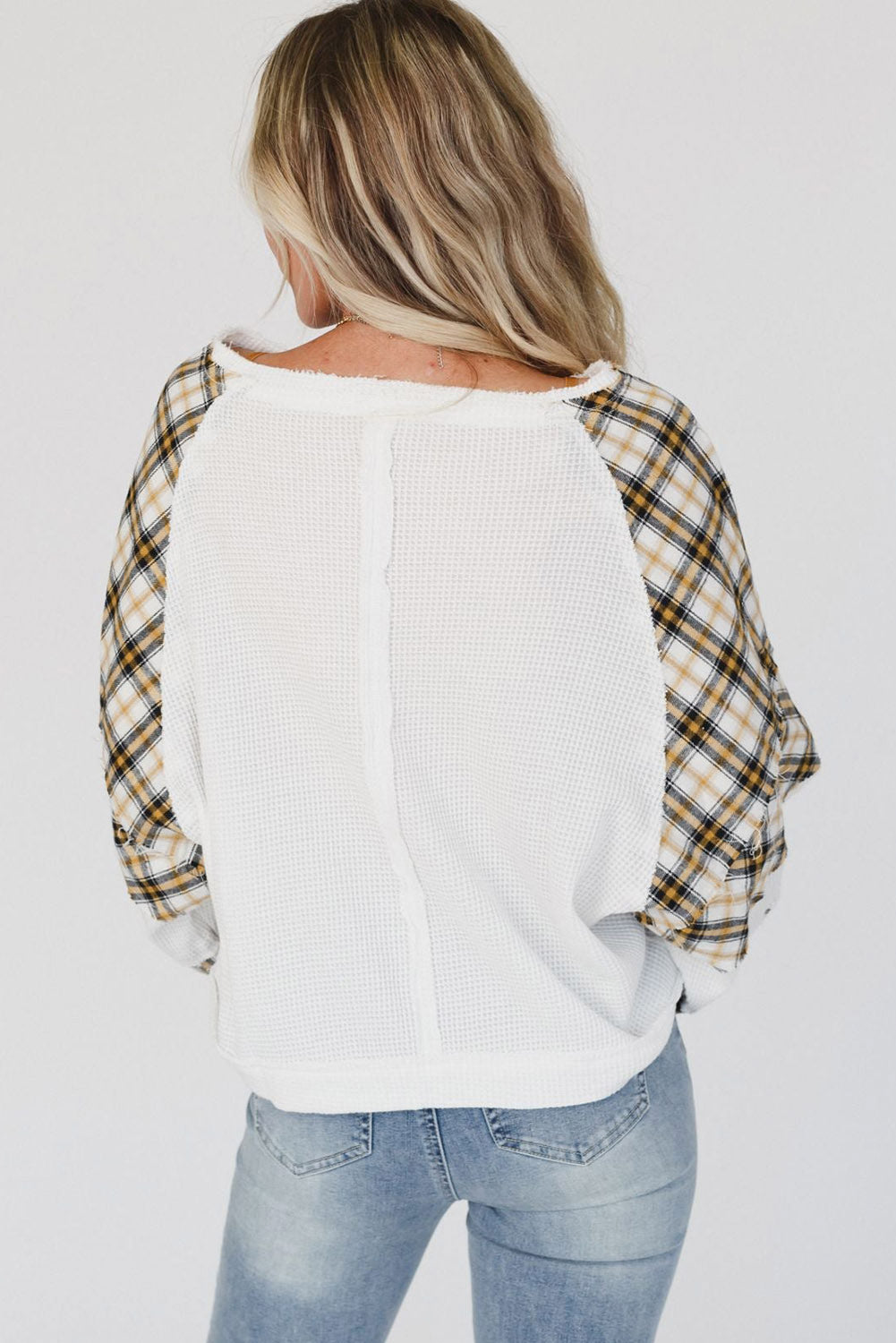 Printed Round Neck Long Sleeve Sweatshirt - AllIn Computer