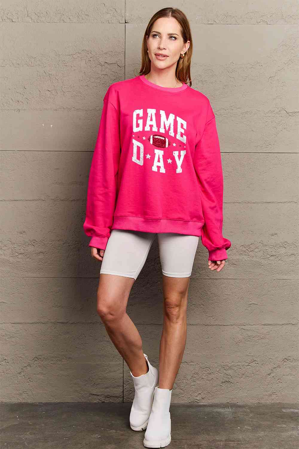 Simply Love Full Size GAME DAY Graphic Sweatshirt - AllIn Computer