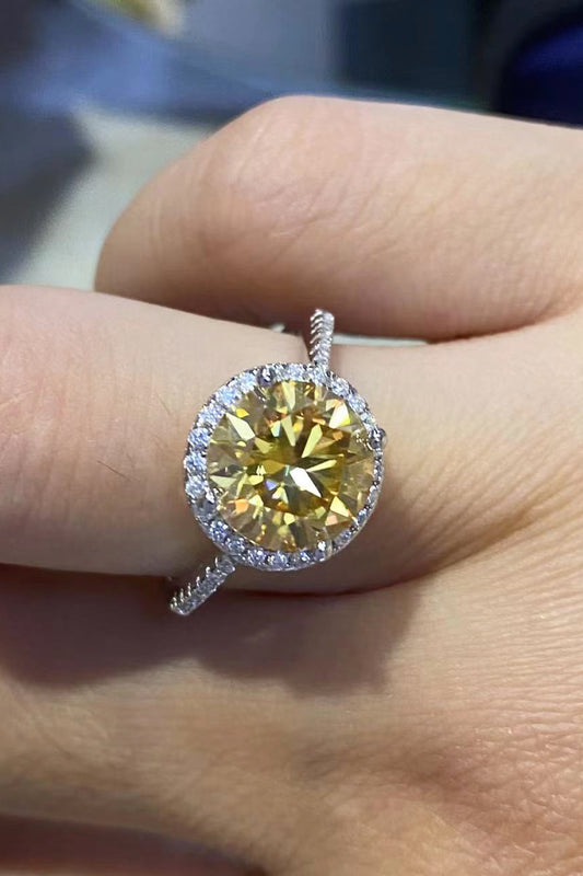 2 Carat Moissanite Round Ring - AllIn Computer