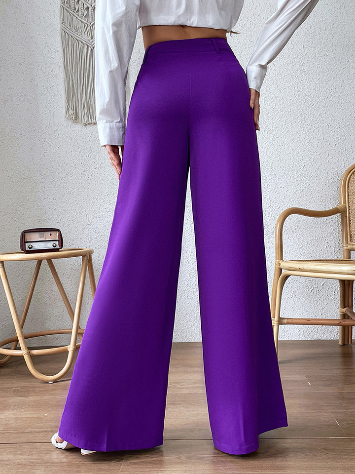 High Waist Wide Leg Pants - AllIn Computer