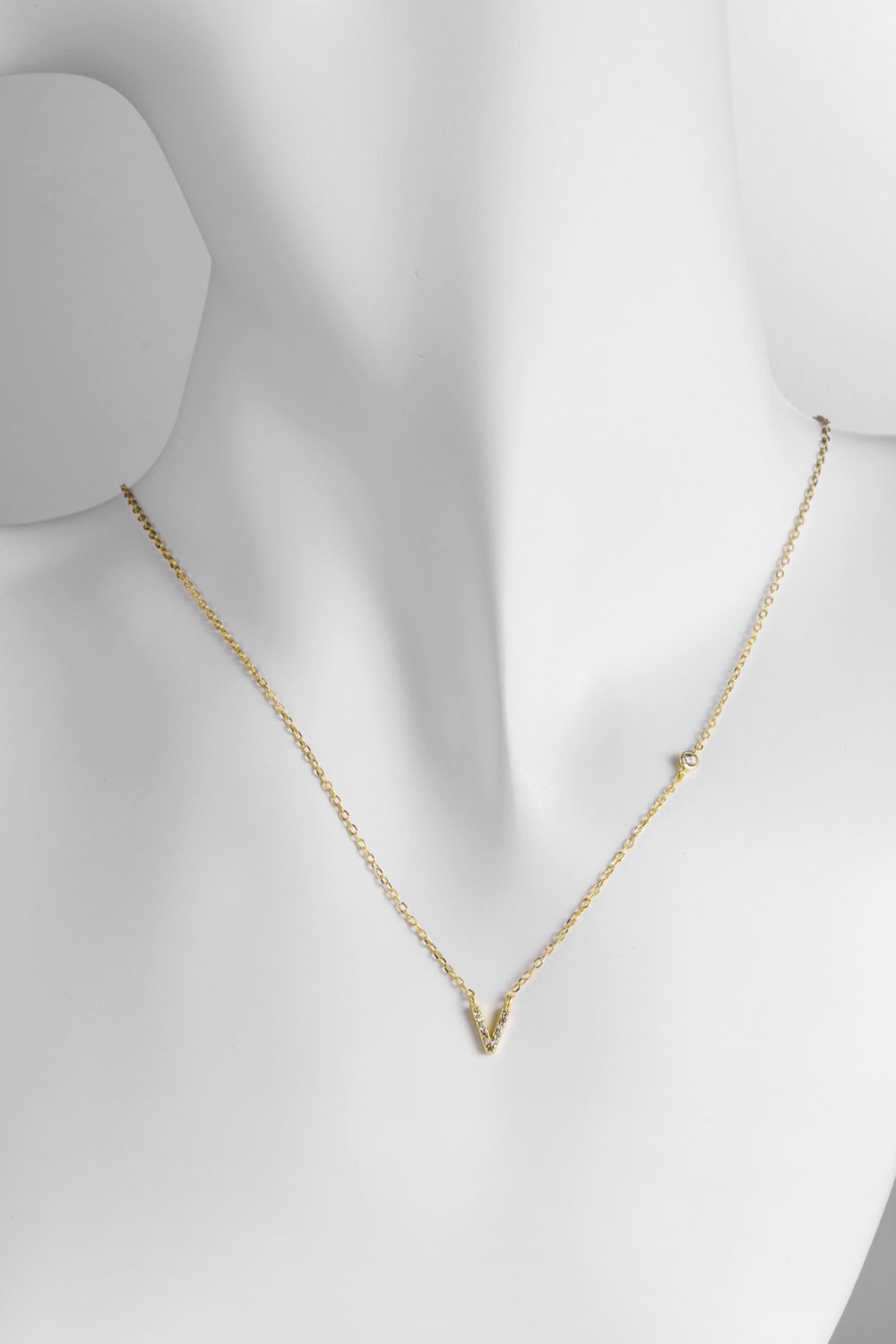 V To Z Zircon 925 Sterling Silver Necklace - AllIn Computer