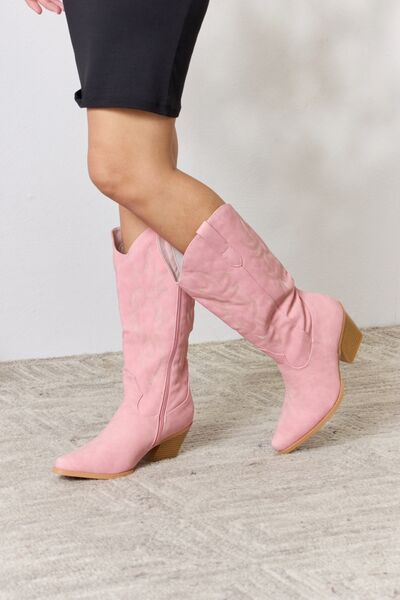 Forever Link Knee High Cowboy Boots - AllIn Computer