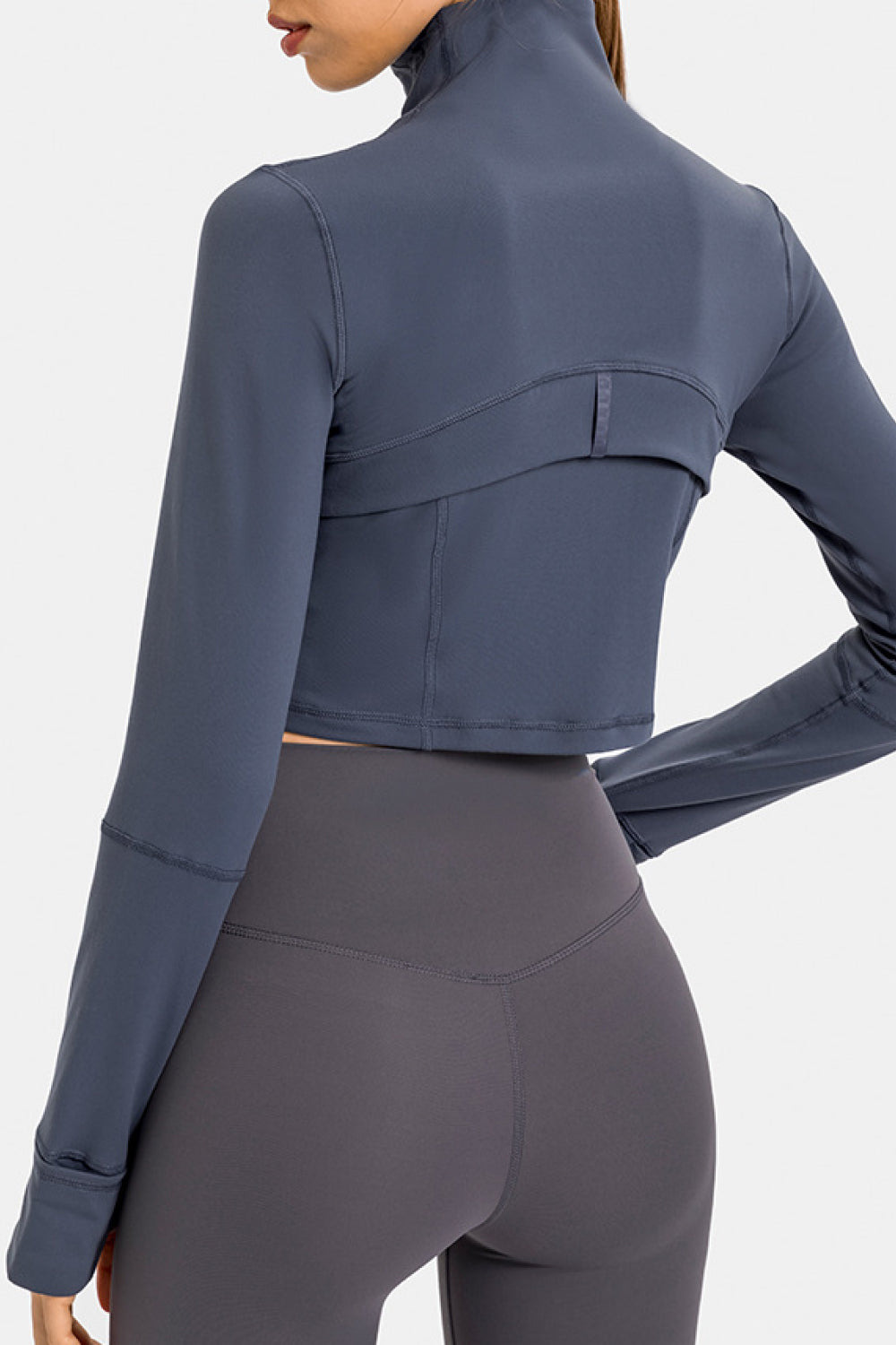 Zip Front Cropped Sports Jacket - AllIn Computer
