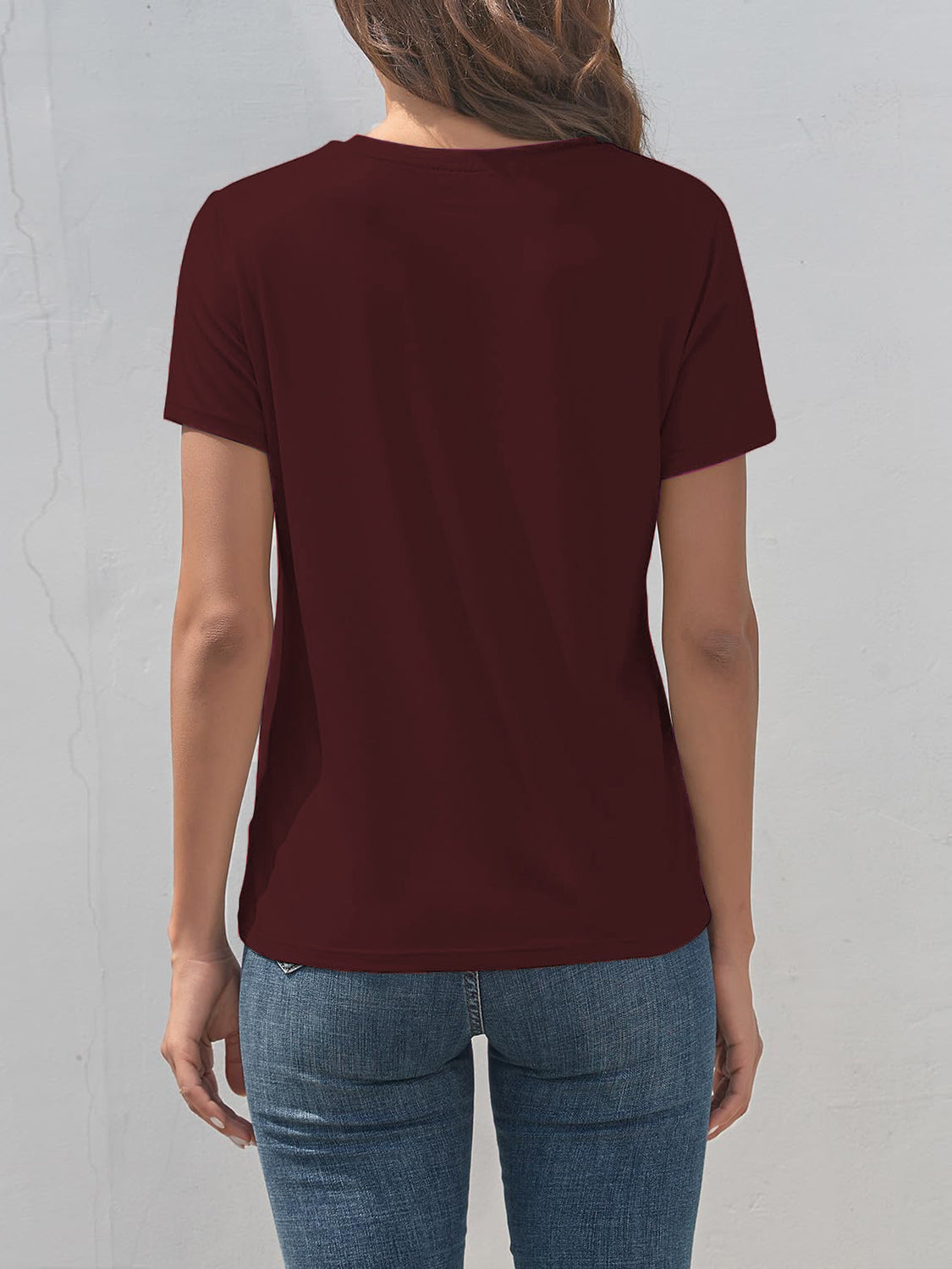 Rabbit Graphic Round Neck Short Sleeve T-Shirt - AllIn Computer