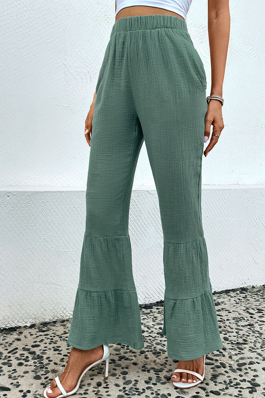 Long Flare Pants with Pocket - AllIn Computer