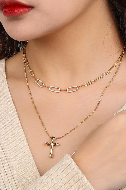 Cross Pendant 925 Sterling Silver Necklace - AllIn Computer