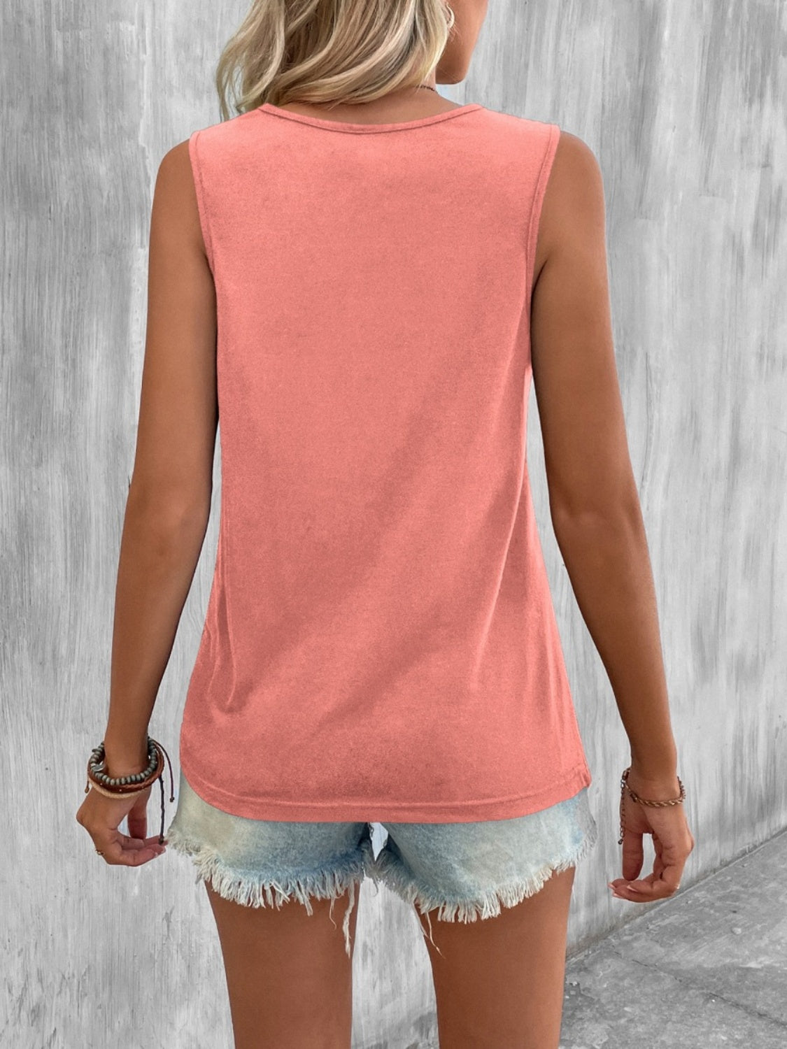 Twisted Round Neck Tank - AllIn Computer