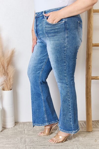 RISEN Full Size High Rise Ankle Flare Jeans - AllIn Computer