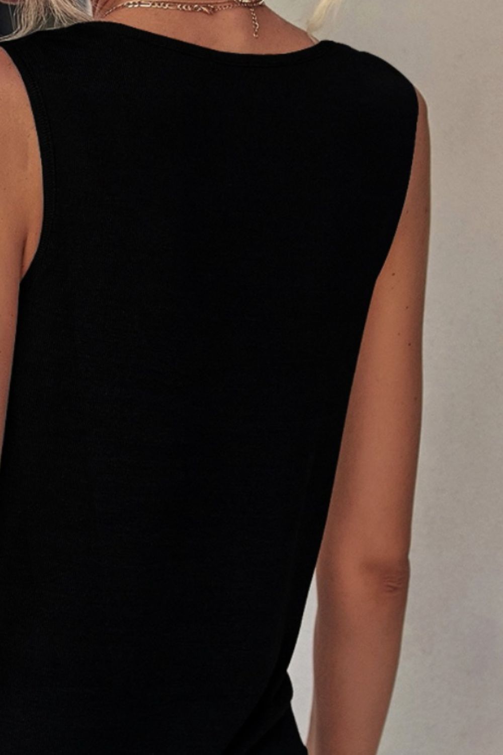 Color Block Wide Strap Tank - AllIn Computer
