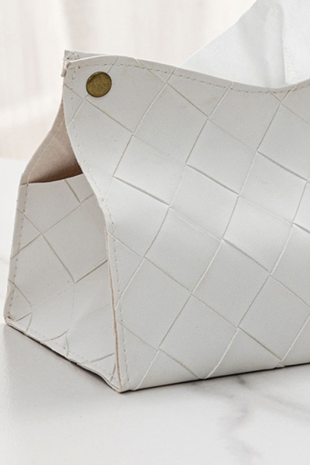 2-Pack Woven PU Tissue Box Covers - AllIn Computer