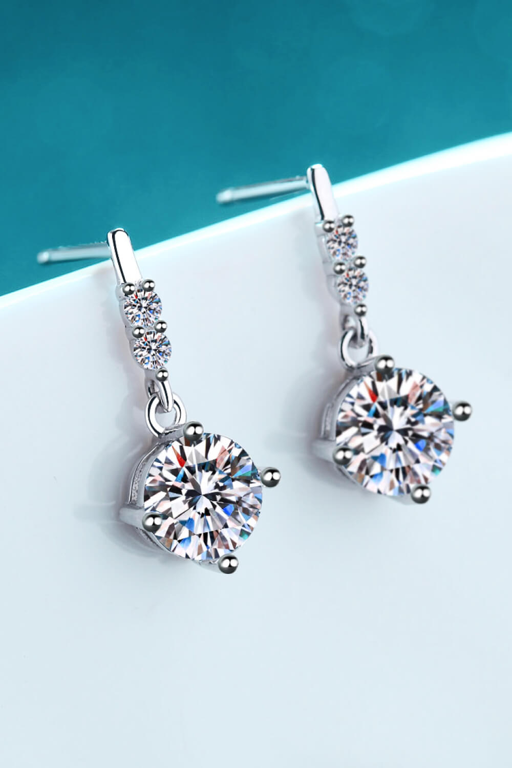 Moissanite Drop Earrings - AllIn Computer