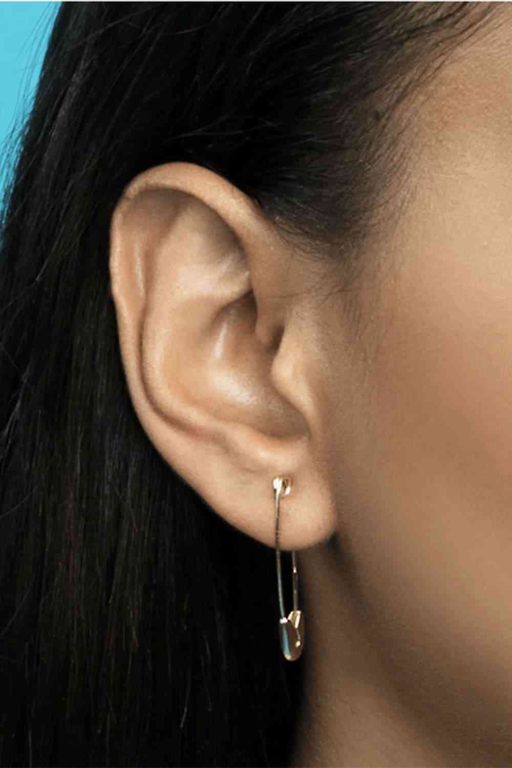 Inlaid Zircon Single Pin Earring - AllIn Computer