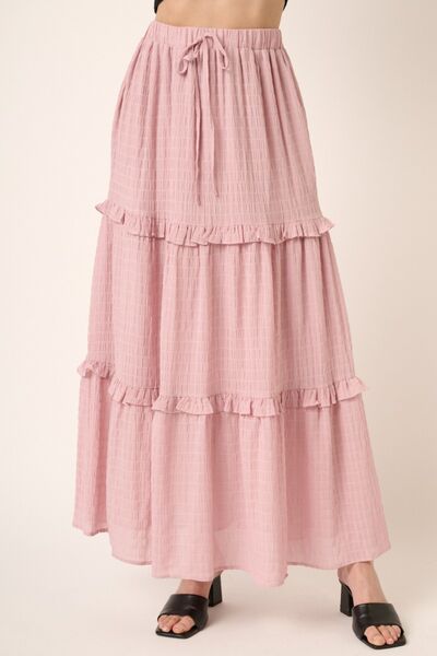 Mittoshop Drawstring High Waist Frill Skirt - AllIn Computer