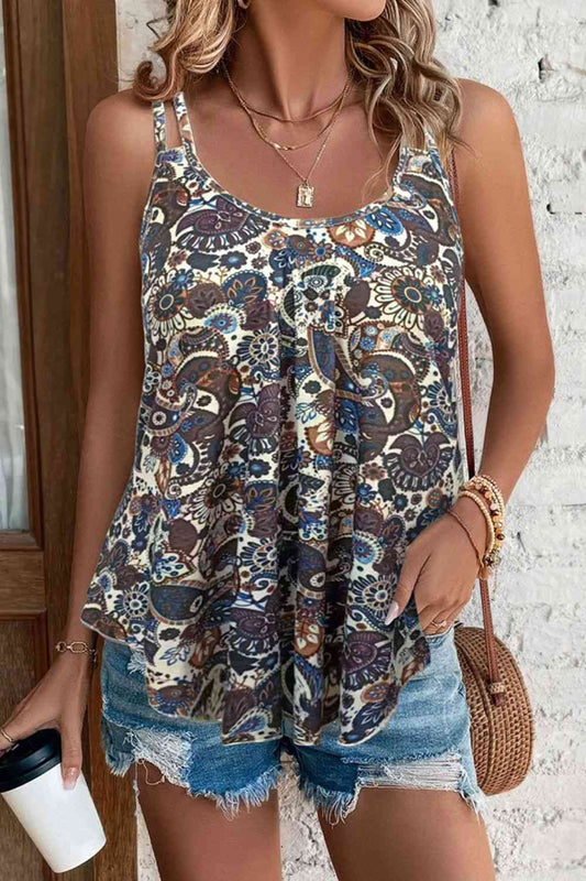 Scoop Neck Double-Strap Cami - AllIn Computer