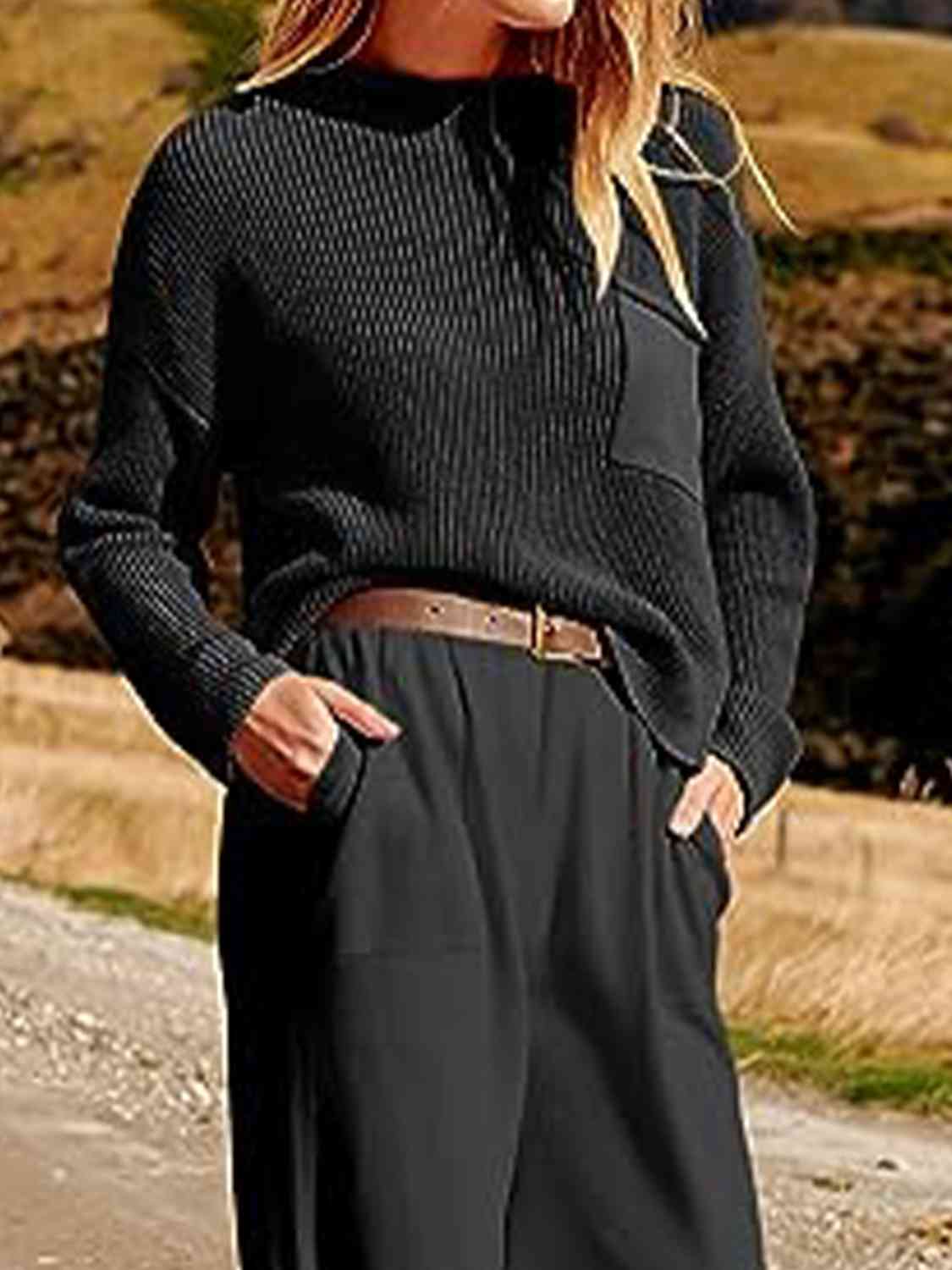 Knit Top and Joggers Set - AllIn Computer