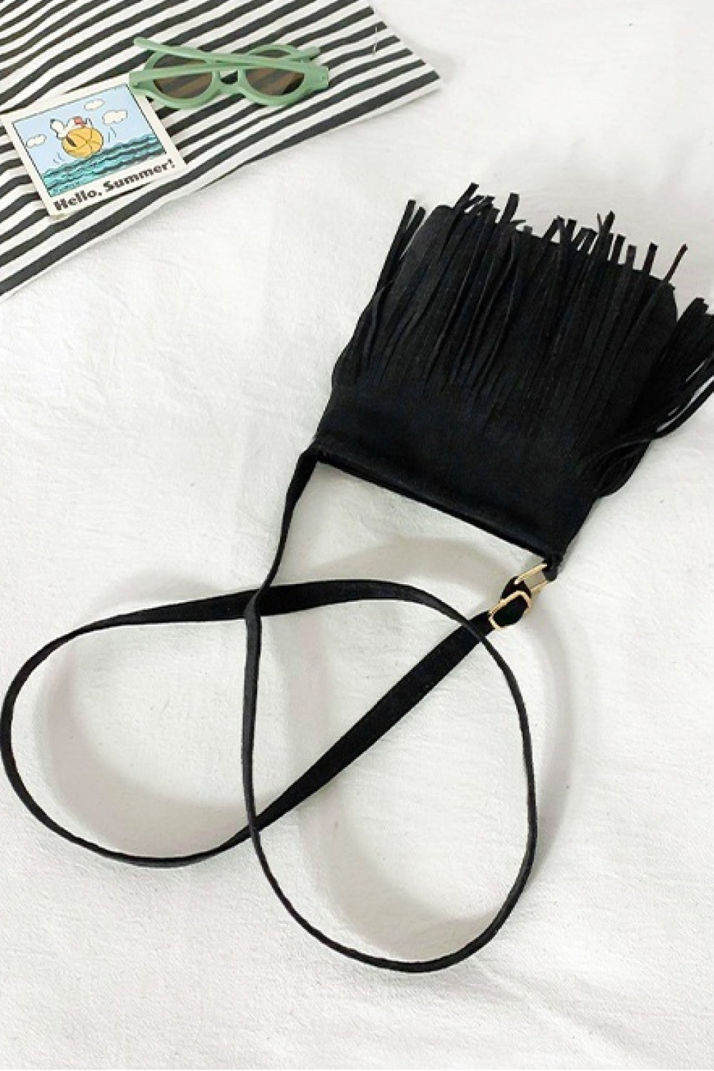 Adored PU Leather Crossbody Bag with Fringe - AllIn Computer