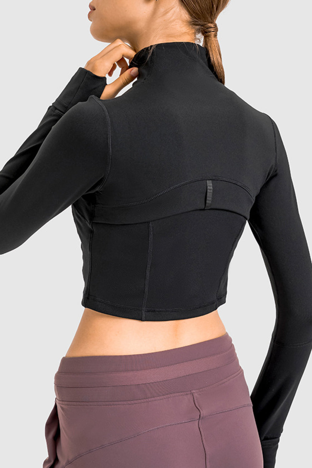 Zip Front Cropped Sports Jacket - AllIn Computer