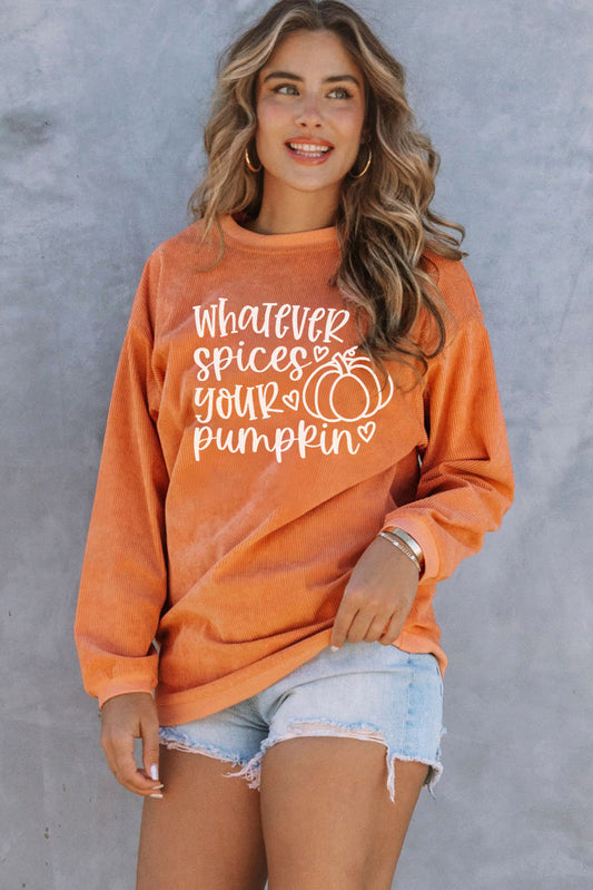 WHATEVER SPICES YOUR PUMPKIN Graphic Sweatshirt - AllIn Computer