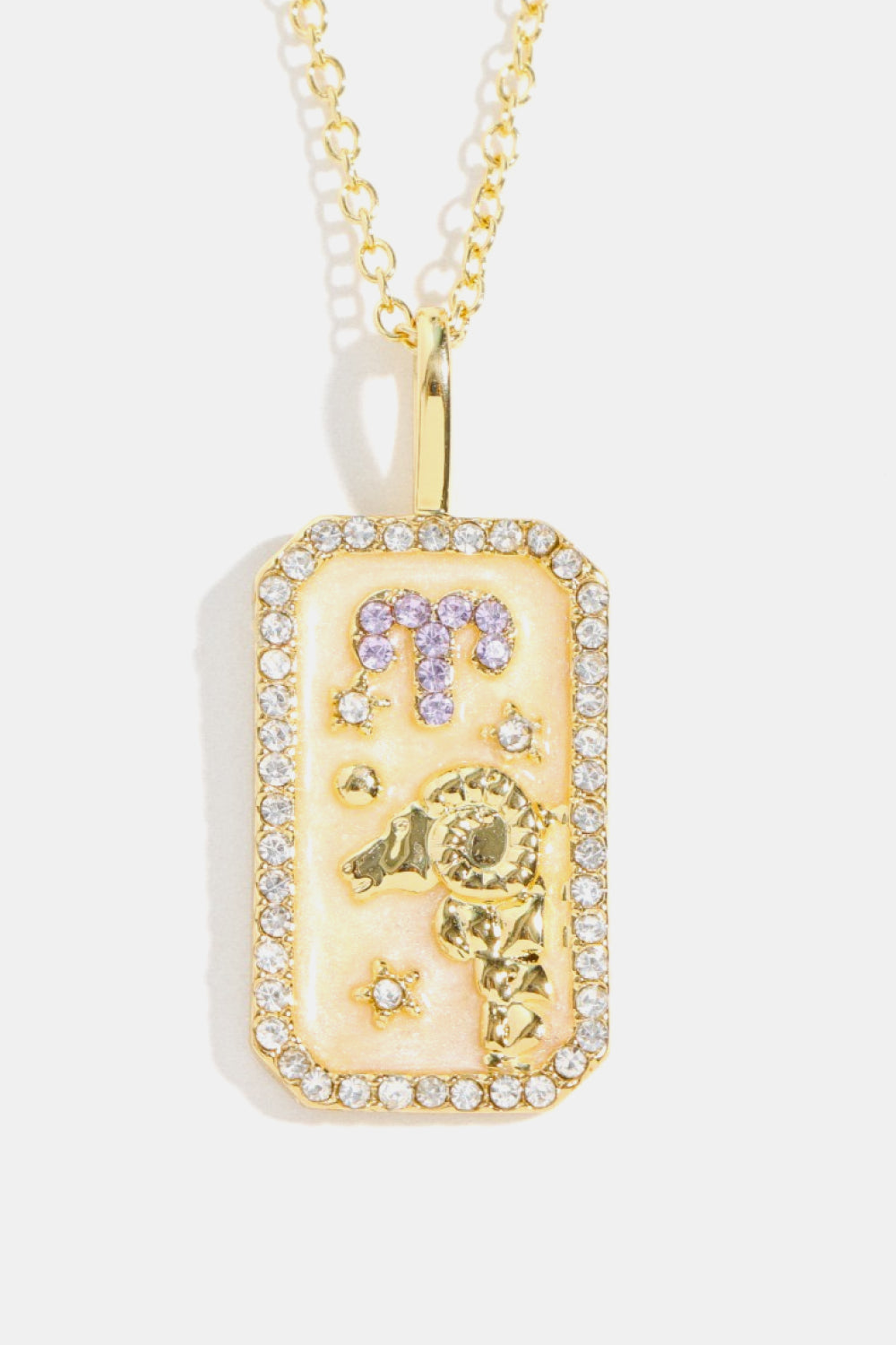 Rhinestone Constellation Pendant Copper Necklace - AllIn Computer