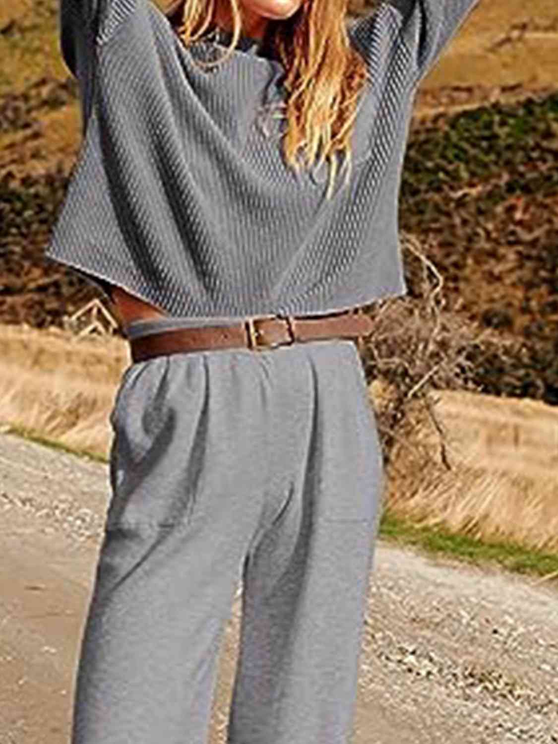 Knit Top and Joggers Set - AllIn Computer