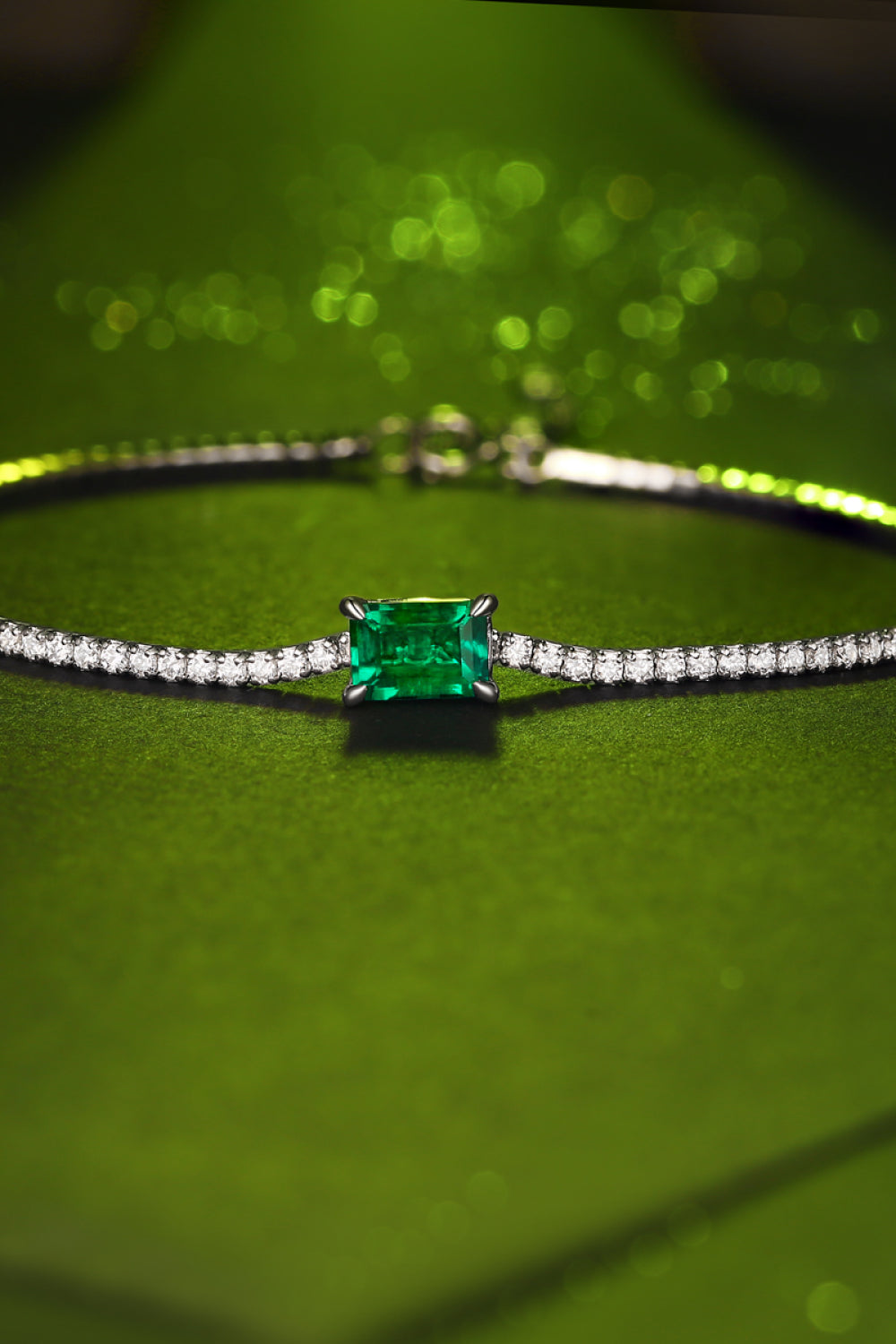 Adored 1 Carat Lab-Grown Emerald Bracelet - AllIn Computer