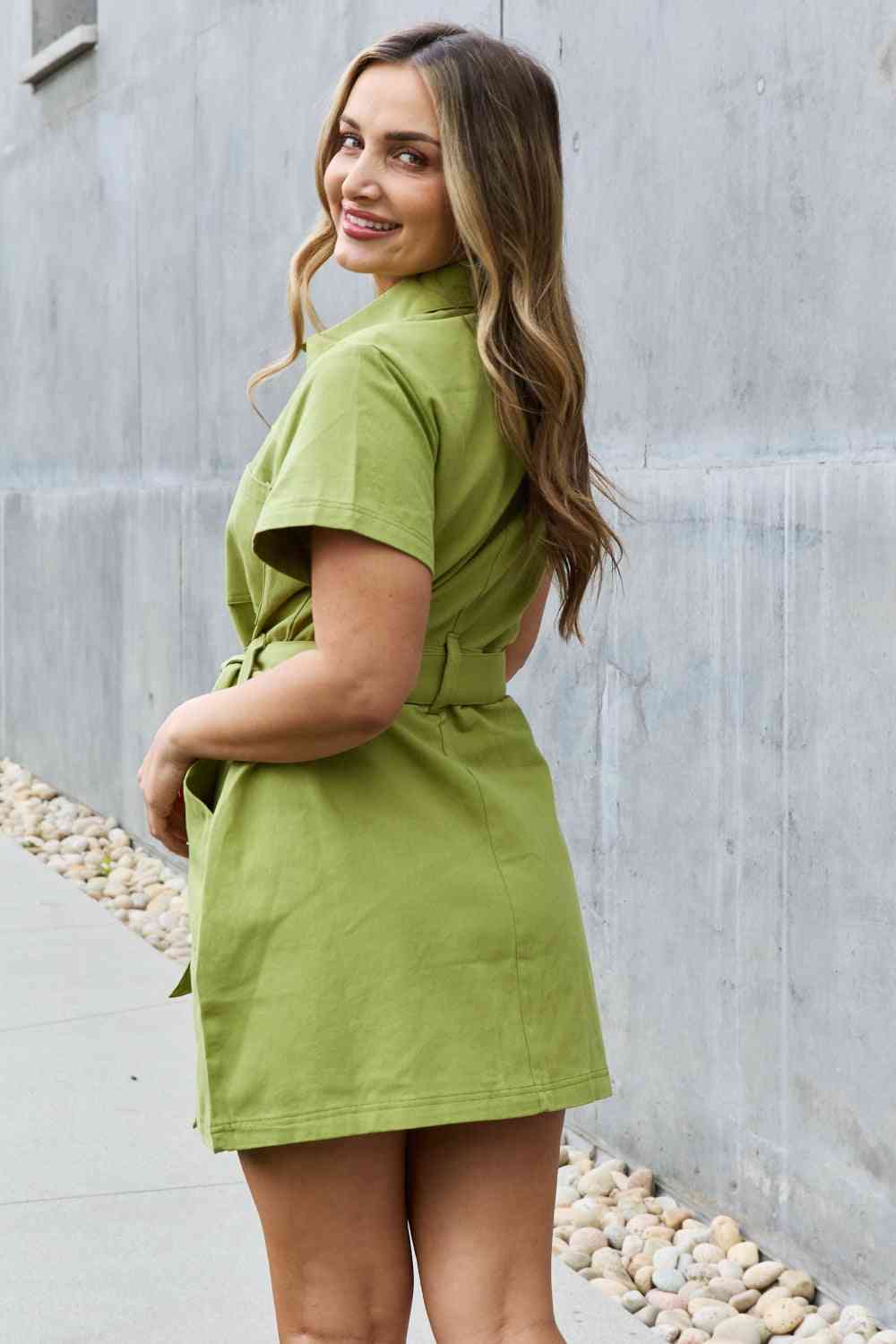 Jady By Jane Stick With Me Full Size Button Down Dress - AllIn Computer