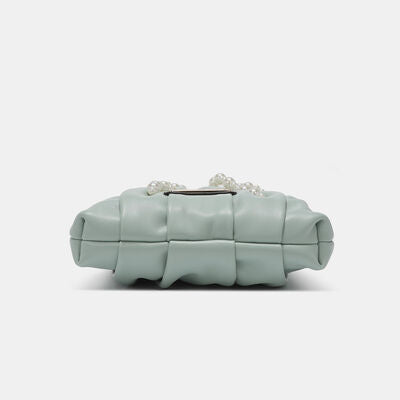 Nicole Lee USA Pearl Bow Chain Strap Purse - AllIn Computer