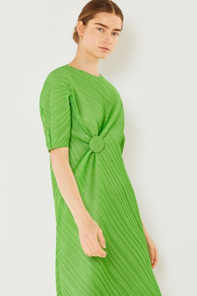 Marina West Swim Pleated Dolman Sleeve Dress - AllIn Computer