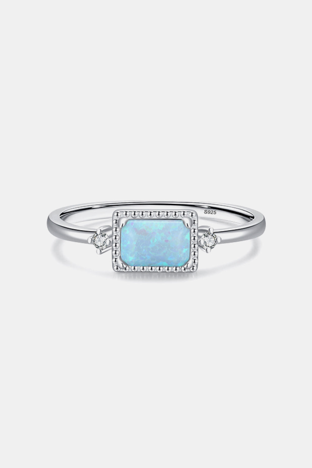 925 Sterling Silver Opal Ring - AllIn Computer