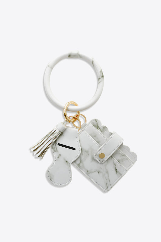 PU Wristlet Keychain with Card Holder - AllIn Computer