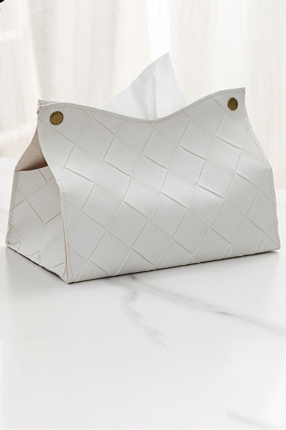 2-Pack Woven PU Tissue Box Covers - AllIn Computer