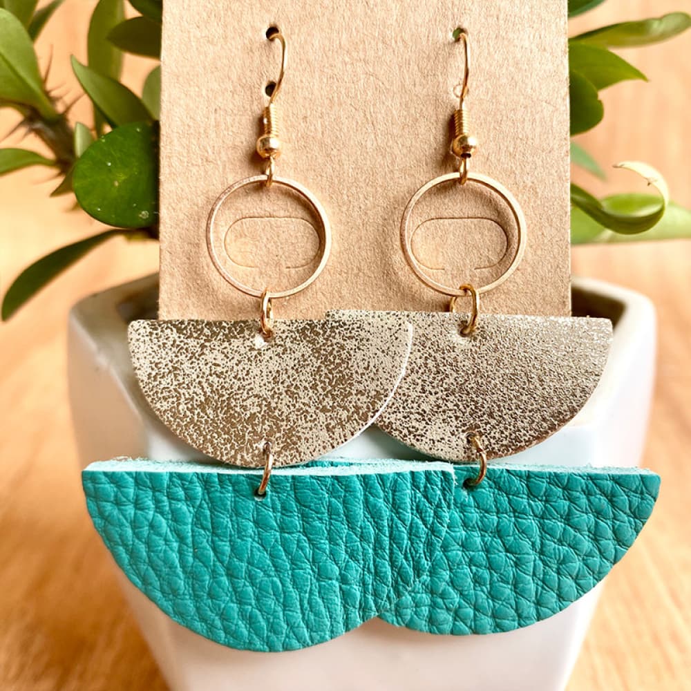 Geometrical Shape Dangle Earrings - AllIn Computer