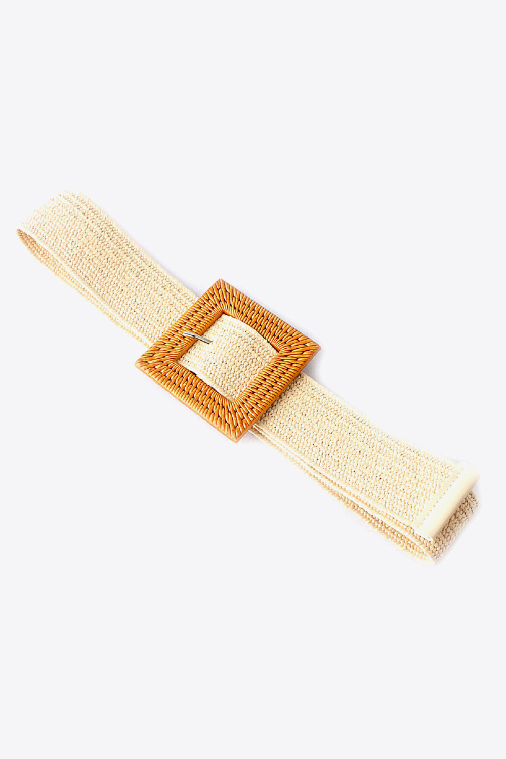 Square Buckle Elastic Braid Belt - AllIn Computer