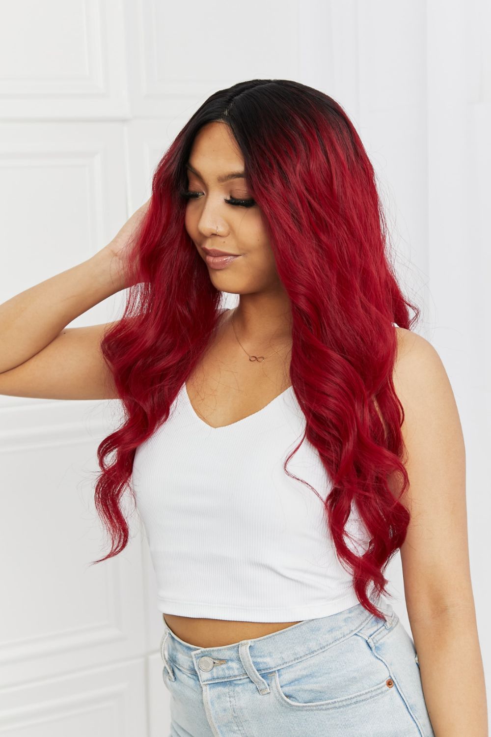 13*2" Lace Front Wigs Synthetic Wave 24" 150% Density - AllIn Computer