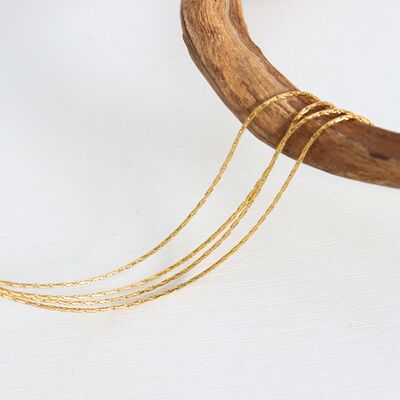 18K Gold-Plated Multi-Layer Clavicle Chain Necklace - AllIn Computer
