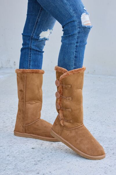 Forever Link Warm Fur Lined Flat Boots - AllIn Computer