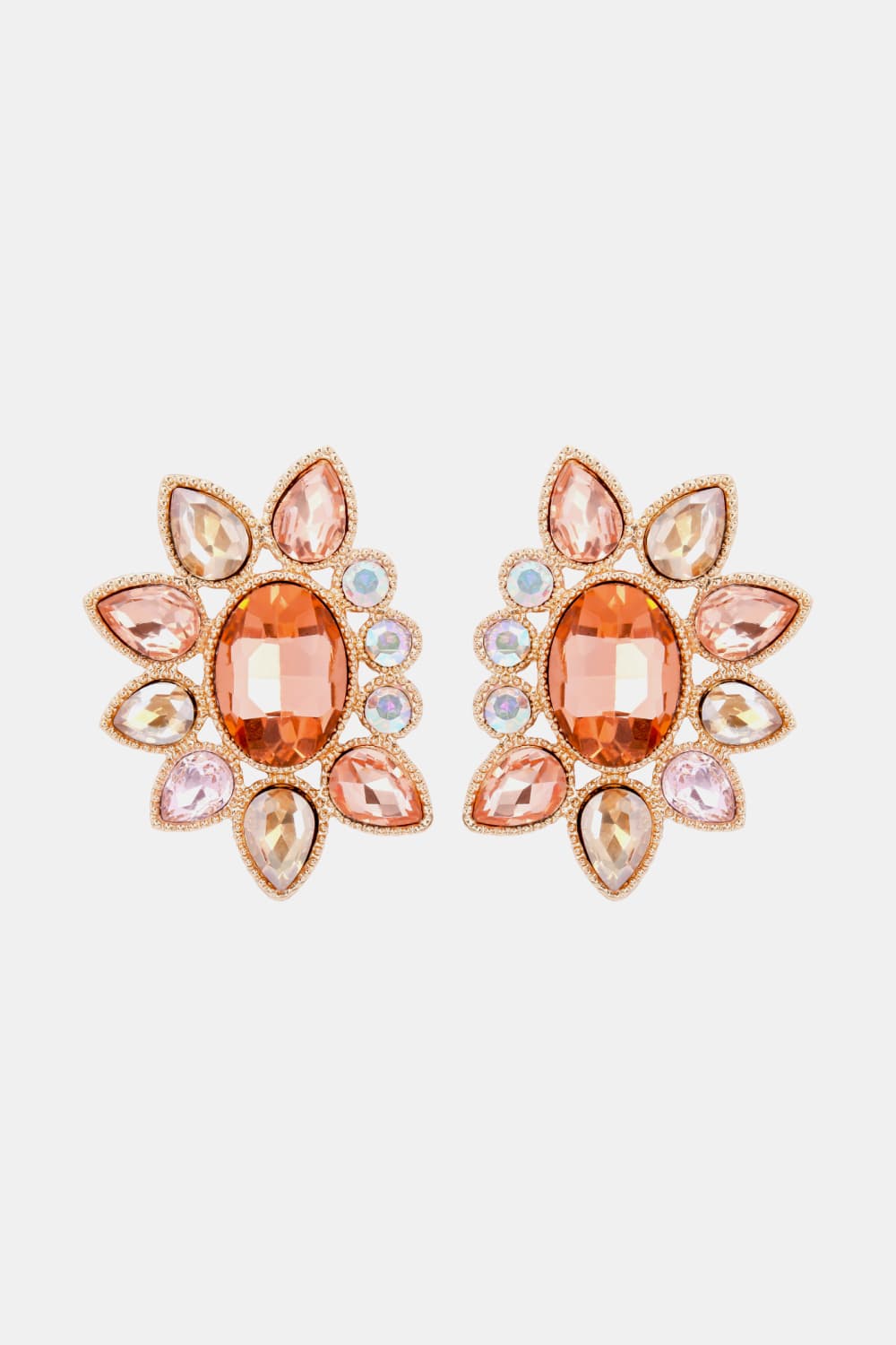 Geometrical Shape Glass Stone Dangle Earrings - AllIn Computer