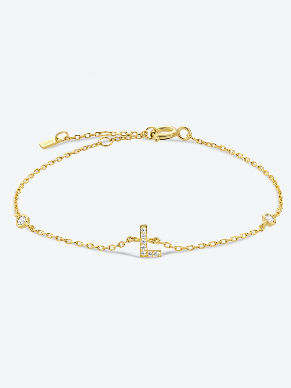 L To P Zircon 925 Sterling Silver Bracelet - AllIn Computer