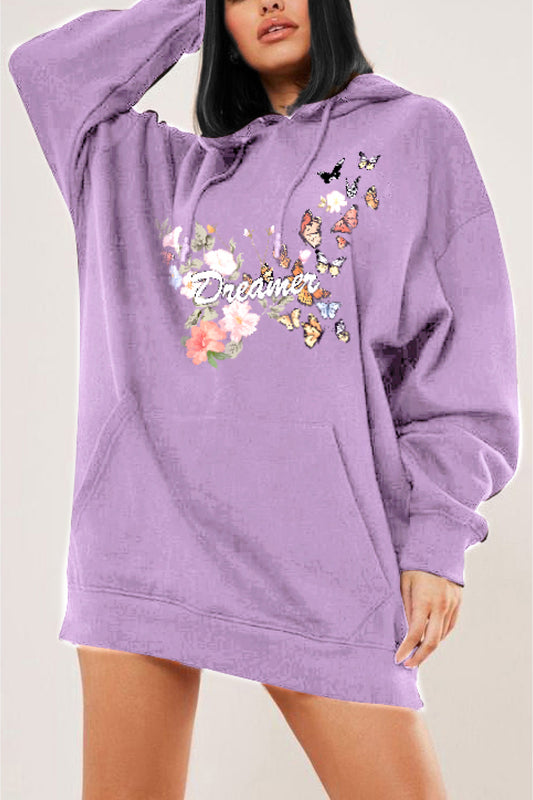 Simply Love Simply Love Full Size Dropped Shoulder DREAMER Graphic Hoodie - AllIn Computer