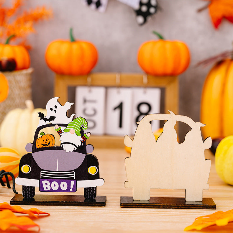 3-Piece Halloween Element Car-Shape Ornaments - AllIn Computer