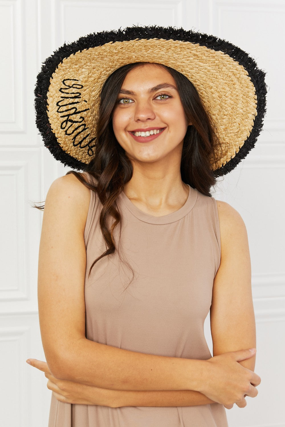 Fame Sunshine Straw Fringe Hat - AllIn Computer