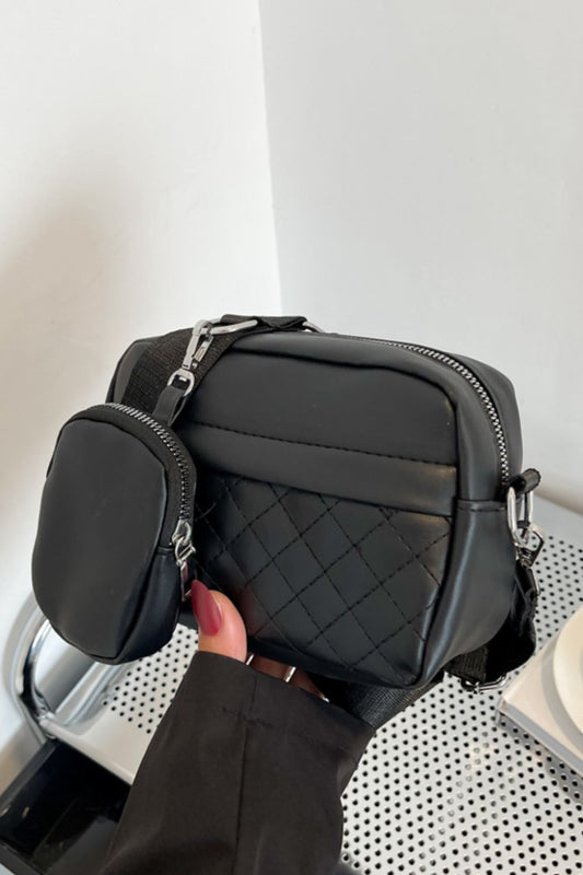Adored PU Leather Shoulder Bag with Small Purse - AllIn Computer