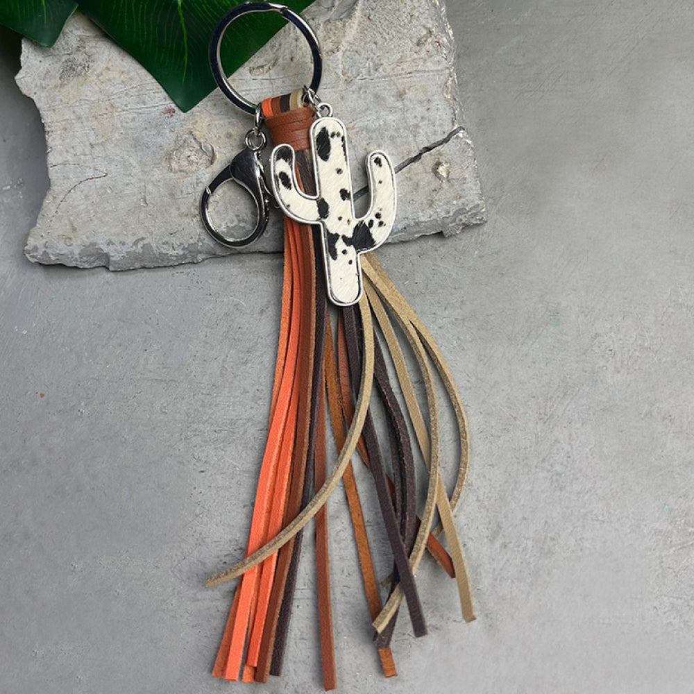 Cactus Keychain with Tassel - AllIn Computer