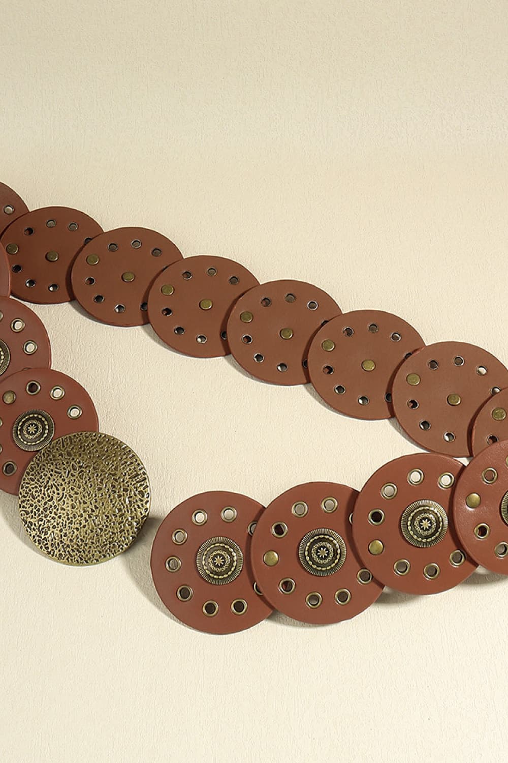 Round Shape PU Leather Belt - AllIn Computer