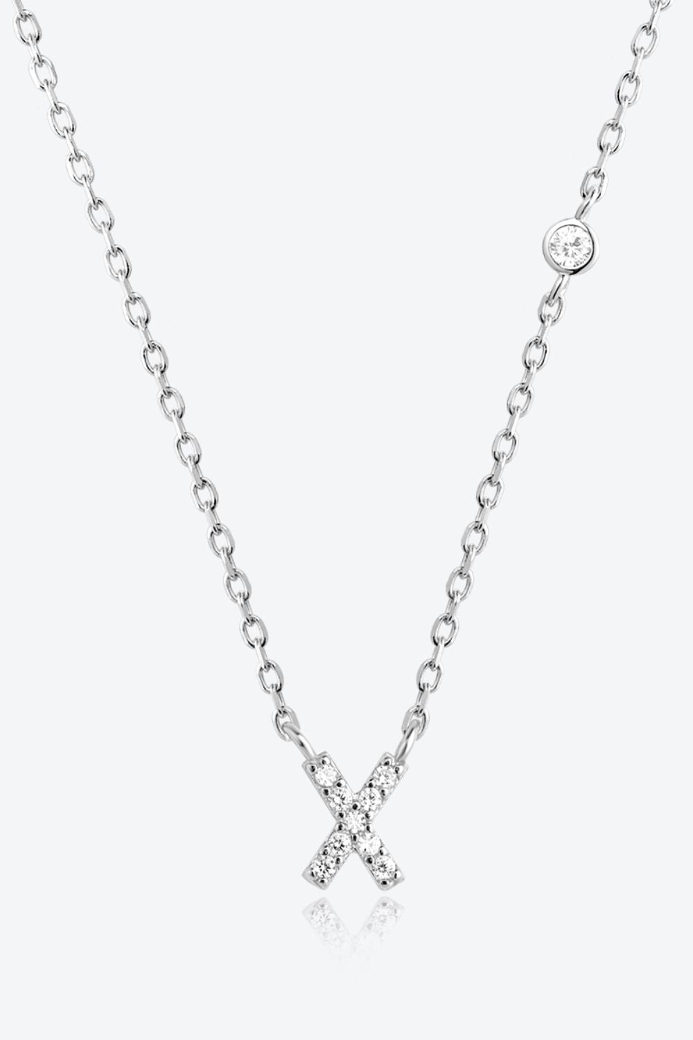 V To Z Zircon 925 Sterling Silver Necklace - AllIn Computer