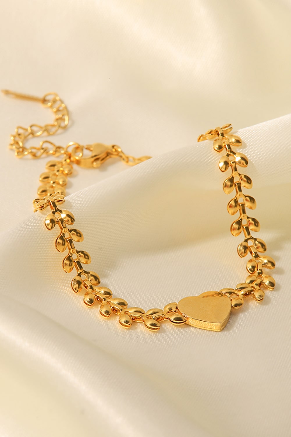 Leaf Chain Heart Bracelet - AllIn Computer